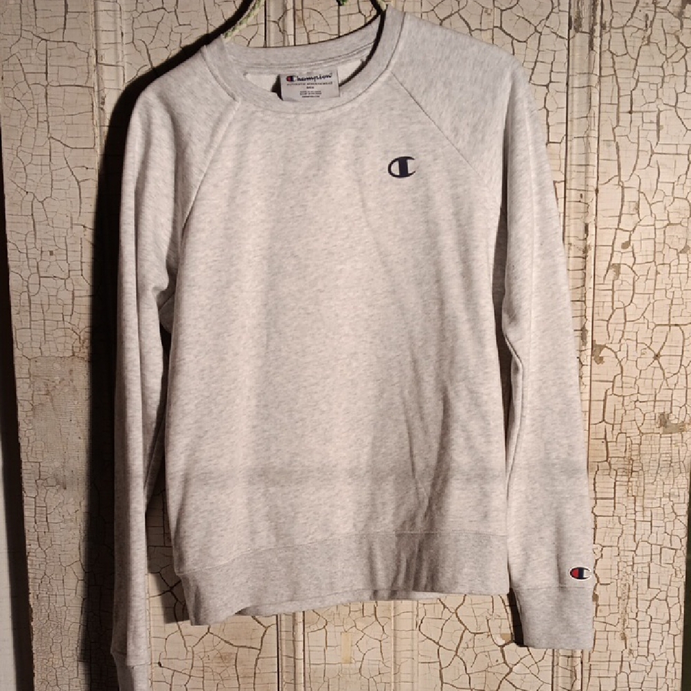Champion Men's Heather Gray Crewneck Sweater